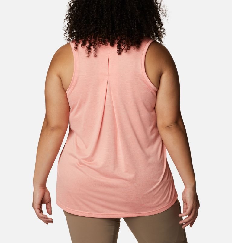 Women's Columbia Hike Tanks Coral | Plus Size CA-V14L3